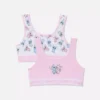 Conjunto de 2 tops curtos sem costuras com o Stitch e o Angel da Disney