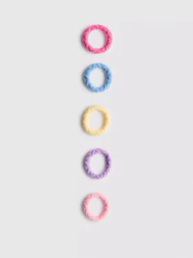 Conjunto de 20 elásticos para o cabelo texturados