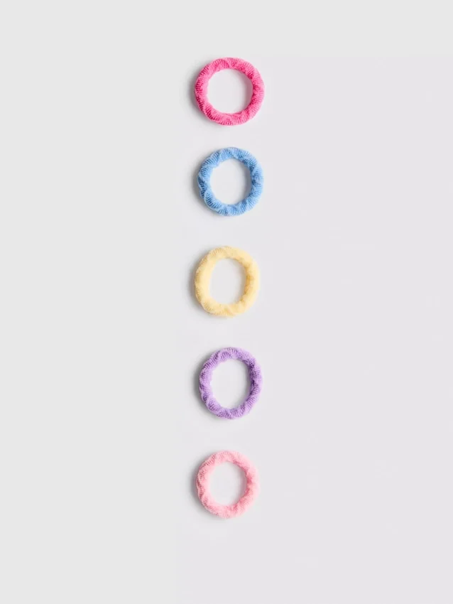 Conjunto de 20 elásticos para o cabelo texturados