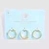 Conjunto de 3 anéis à prova de água com designs variados