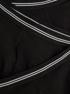 Conjunto de 3 boxers com cintura às riscas
