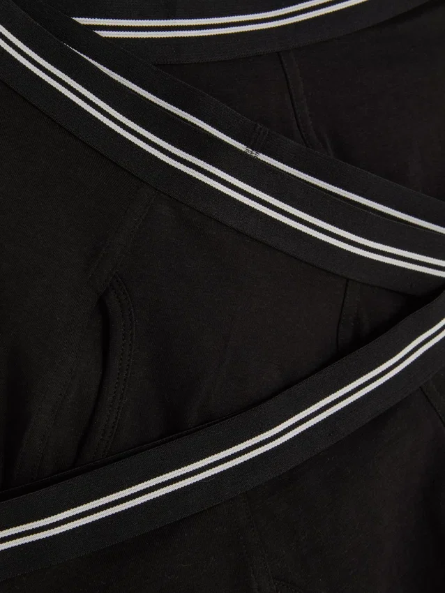 Conjunto de 3 boxers com cintura às riscas