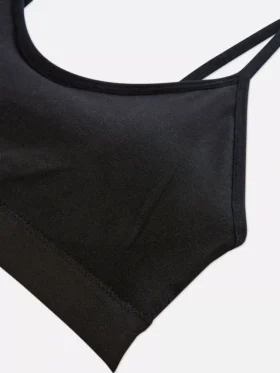 Conjunto de 3 bralettes curtas sem aros
