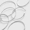 Conjunto de 3 brincos de argola grandes