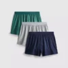 Conjunto de 3 calções de corte largo