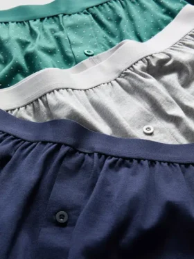 Conjunto de 3 calções de corte largo