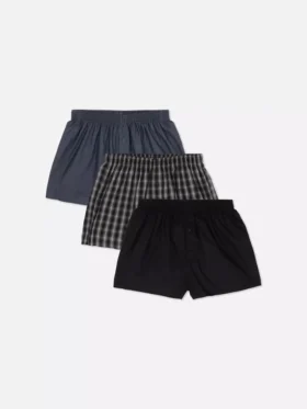 Conjunto de 3 calções de tecido