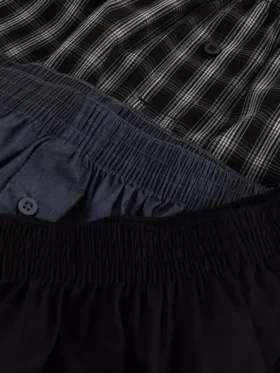 Conjunto de 3 calções de tecido
