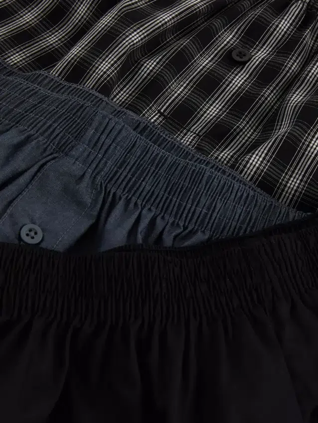 Conjunto de 3 calções de tecido