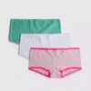 Conjunto de 3 calções mini tipo boxers com padrão pointelle
