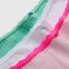 Conjunto de 3 calções mini tipo boxers com padrão pointelle