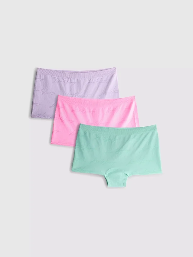 Conjunto de 3 calções sem costuras «Love to Lounge»