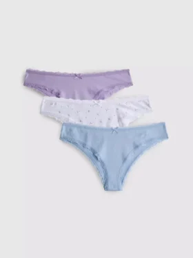 Conjunto de 3 cuecas brasileiras com elevado teor de algodão
