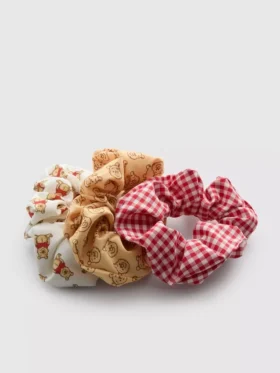 Conjunto de 3 elásticos com padrão do Ursinho Pooh da Disney