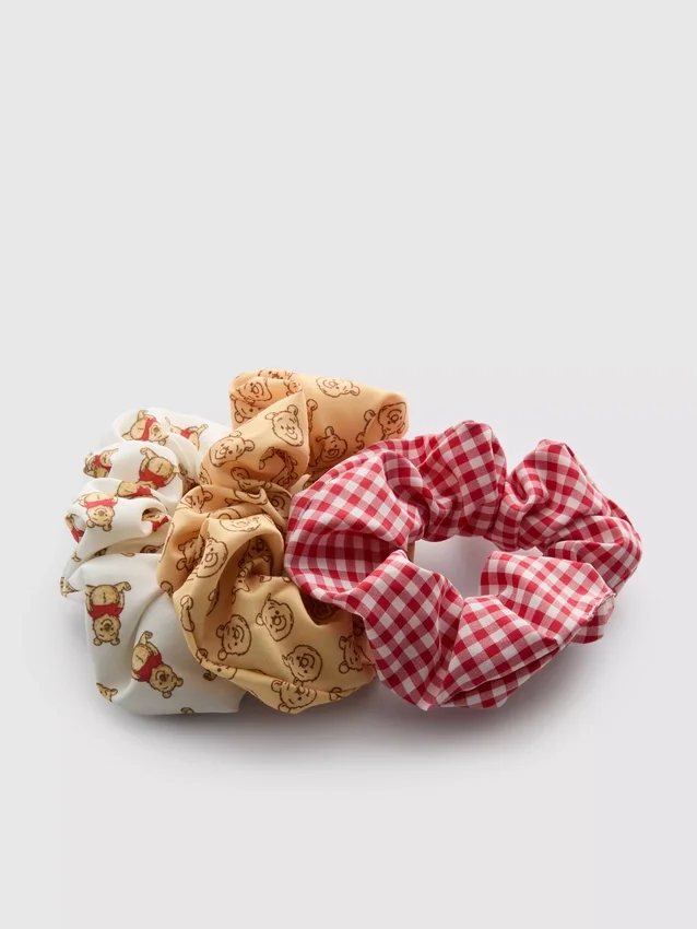 Conjunto de 3 elásticos com padrão do Ursinho Pooh da Disney
