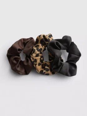Conjunto de 3 elásticos de cabelo em cetim