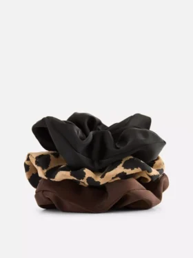 Conjunto de 3 elásticos de cabelo em cetim