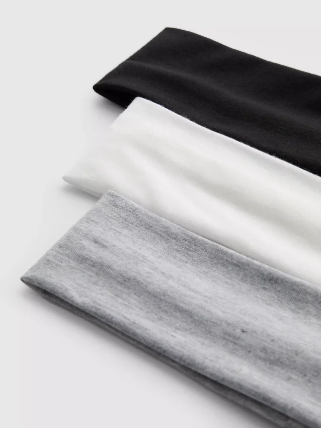 Conjunto de 3 fitas elásticas para a cabeça