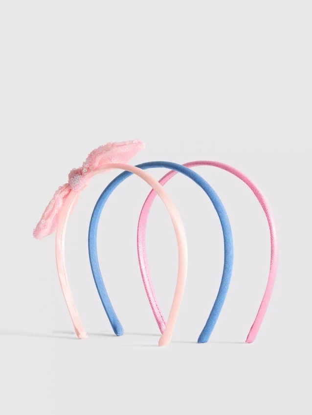 Conjunto de 3 fitas para a cabeça com laço