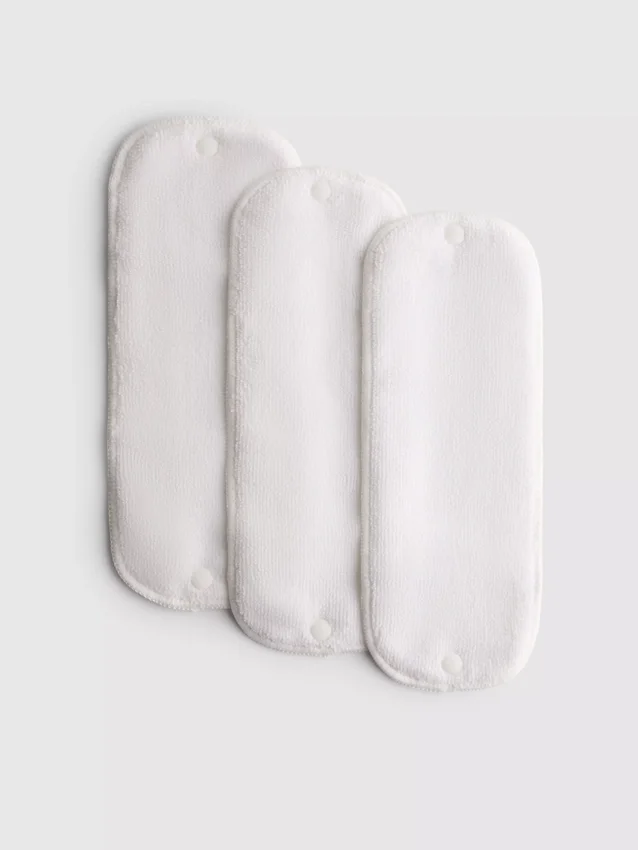 Conjunto de 3 forros reutilizáveis para fraldas