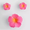 Conjunto de 3 ganchos de cabelo com flores