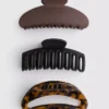 Conjunto de 3 ganchos tipo «garra» com motivos variados de bulldog