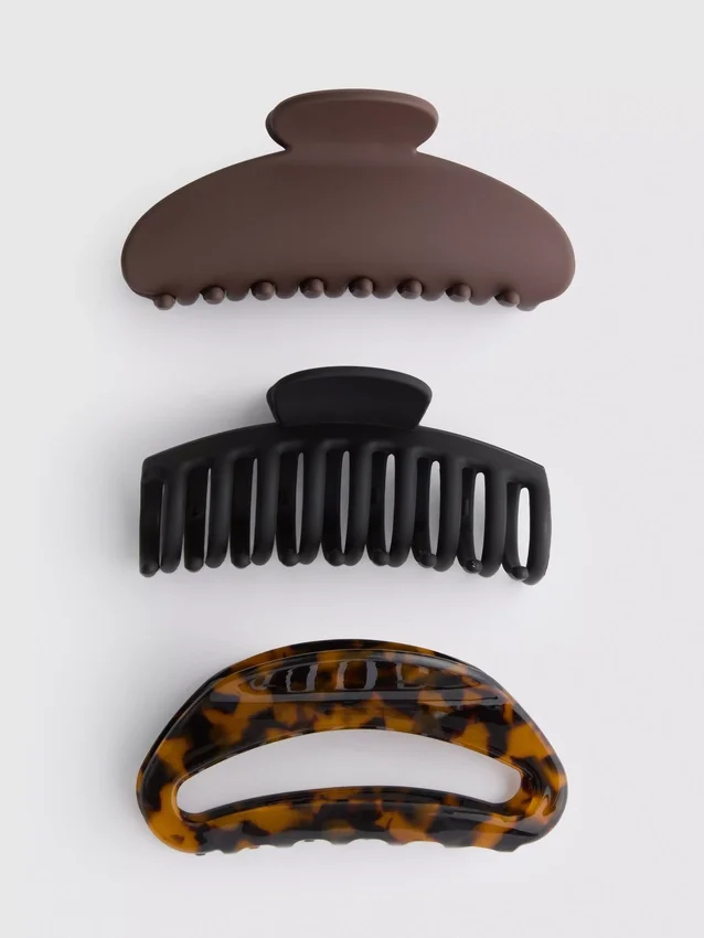Conjunto de 3 ganchos tipo «garra» com motivos variados de bulldog