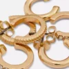 Conjunto de 3 mini brincos de argola