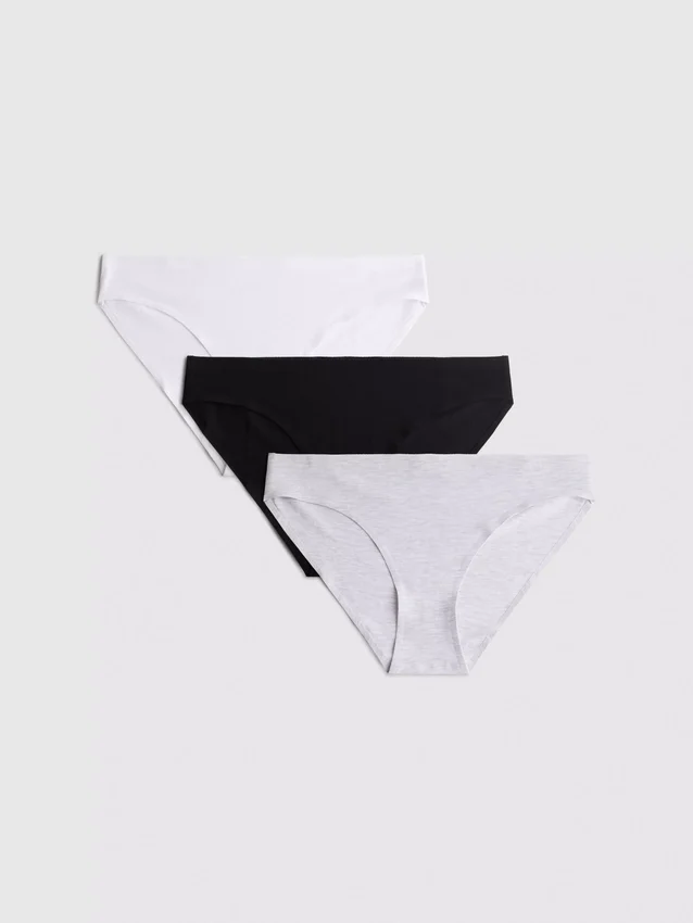 Conjunto de 3 mini-cuecas de algodão