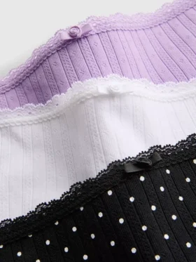 Conjunto de 3 mini-cuecas sem costuras