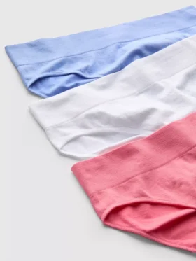 Conjunto de 3 mini-cuecas sem costuras com franzido