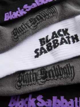 Conjunto de 3 pares de meias Black Sabbath