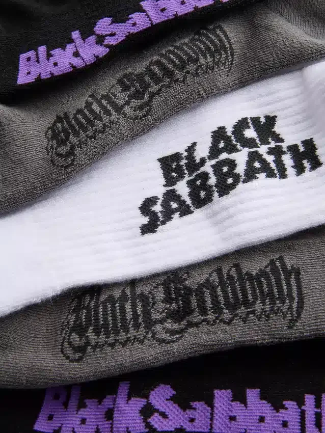 Conjunto de 3 pares de meias Black Sabbath