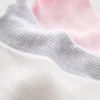 Conjunto de 3 pares de meias curtas com acabamento em alface