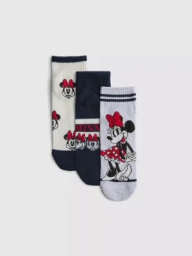 Conjunto de 3 pares de meias curtas da Minnie Mouse da Disney