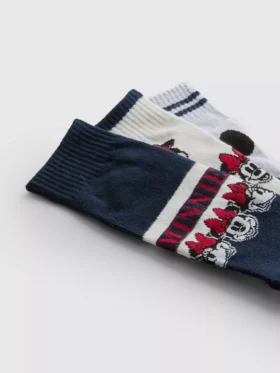 Conjunto de 3 pares de meias curtas da Minnie Mouse da Disney