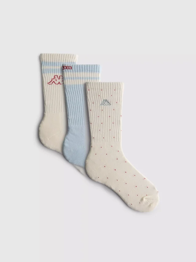 Conjunto de 3 pares de meias curtas Kappa x Primark