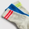 Conjunto de 3 pares de meias desportivas de cano curto