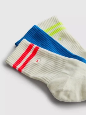 Conjunto de 3 pares de meias desportivas de cano curto