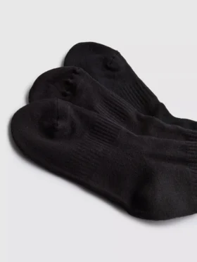 Conjunto de 3 pares de meias desportivas de cano médio com elevado teor de algodão