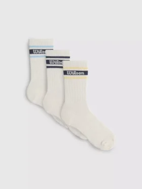 Conjunto de 3 pares de meias desportivas Wilson
