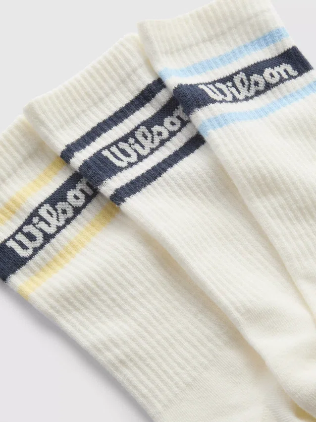 Conjunto de 3 pares de meias desportivas Wilson