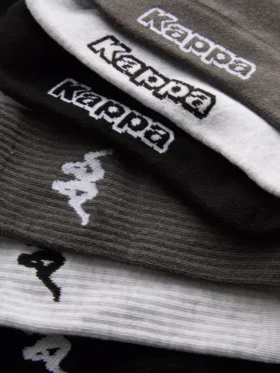 Conjunto de 3 pares de meias Kappa de cano médio com elevado teor de algodão