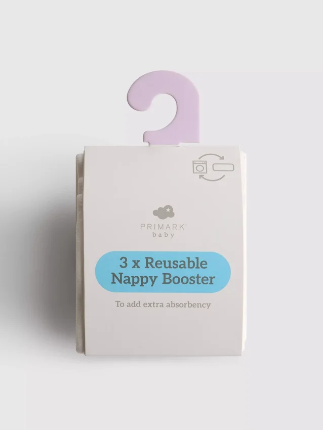 Conjunto de 3 reforços reutilizáveis para fraldas