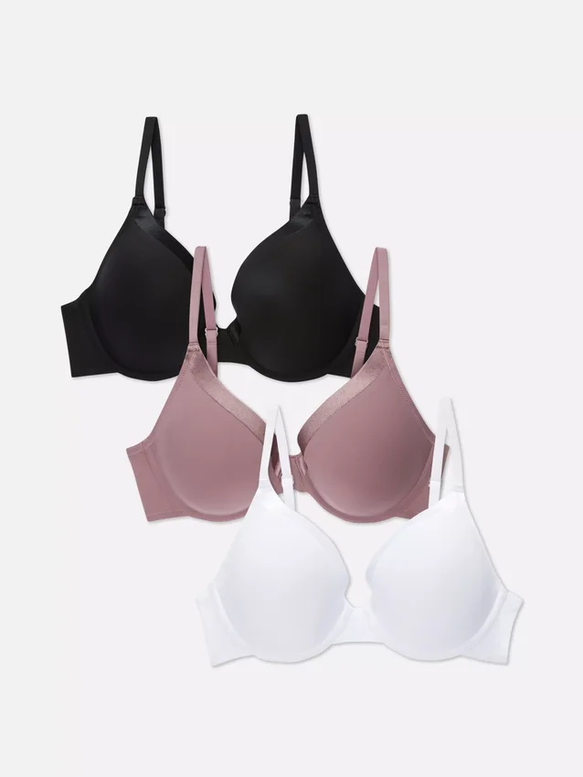 Conjunto de 3 soutiens de t-shirt avec coppe entière
