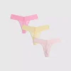 Conjunto de 3 tangas bandeau de renda