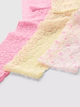 Conjunto de 3 tangas bandeau de renda