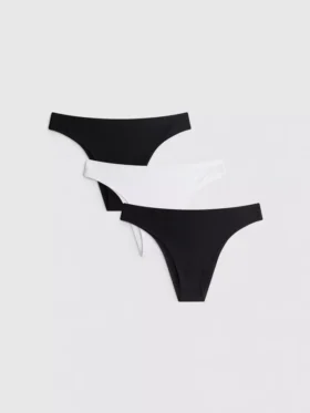 Conjunto de 3 tangas brasileiras invisíveis