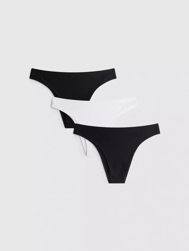Conjunto de 3 tangas brasileiras invisíveis