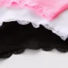 Conjunto de 3 tangas de renda canelada sem costuras